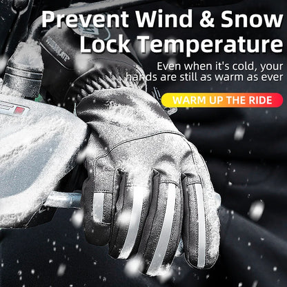 ROCKBROS Ski Gloves Snowboard Gloves Snowmobile Motorcycle Riding Winter Gloves Windproof Waterproof Unisex Snow Gloves