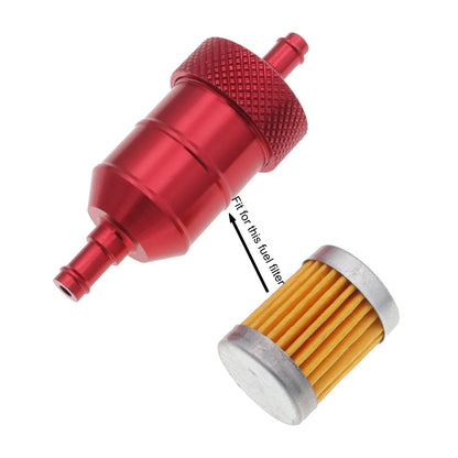 10pcs/Pack Fuel Filter Element For Reusable Washable Petrol Gas Chopper Motorcycle Bike ATV Quad Go Kart Buggy Snowmobile