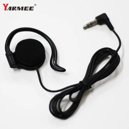 YARMEE Professional Headphones 3.5mm Plug Jack Wired Single Earphone Ear Hanging Suitable Monitoring Radio Tour Guide System