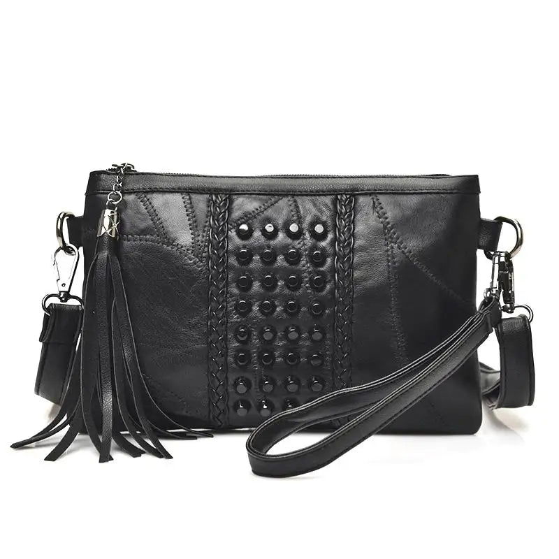 Fashion Tassel Women's Bags Luxury Fringed Handbags Leather Women Messenger Bag For Girls Crossbody Bag Females Clutches