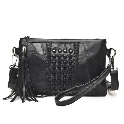 Fashion Tassel Women's Bags Luxury Fringed Handbags Leather Women Messenger Bag For Girls Crossbody Bag Females Clutches