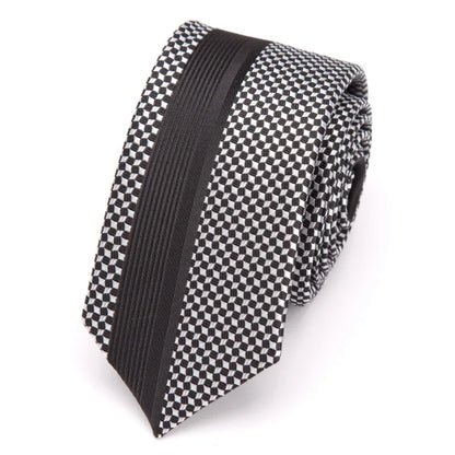 Mens Ties Luxurious Slim Necktie Stripe Tie for Men Business Wedding Jacquard Tie Male Dress Shirt Fashion Bowtie Gift Gravata