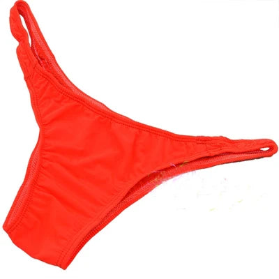 Ice Silk Men's Bikini Underwear Low-waist Male Panties Sexy Translucent  Briefs 16 Colors