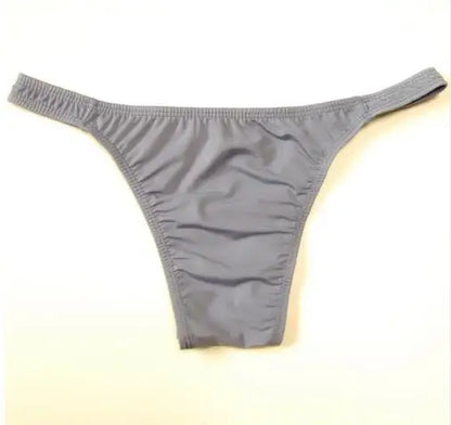 Ice Silk Men's Bikini Underwear Low-waist Male Panties Sexy Translucent  Briefs 16 Colors