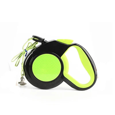 Portable 5 Meters Automatic Retractable Leash Traction Rope Nylon Flexible Pet Dog Lead Night Florescent Leashes Pet Products