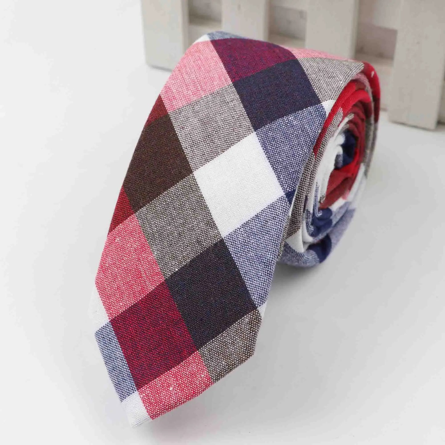 Fashion Tie Classic Men's Plaid Necktie Casual Tartan Suit Bowknots Ties Male Cotton Skinny Slim Ties Colourful Cravat