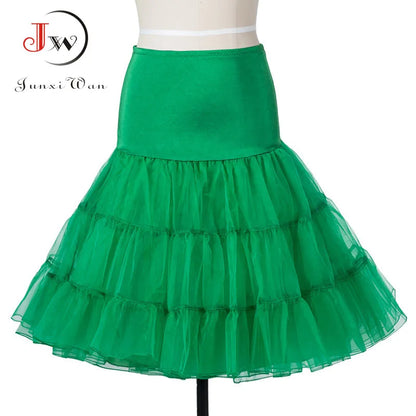 Tutu Skirt swing Rockabilly Petticoat Underskirt fluffy pettiskirt for Wedding Bridal Vintage 50s Audrey hepburn Women Ball Gown