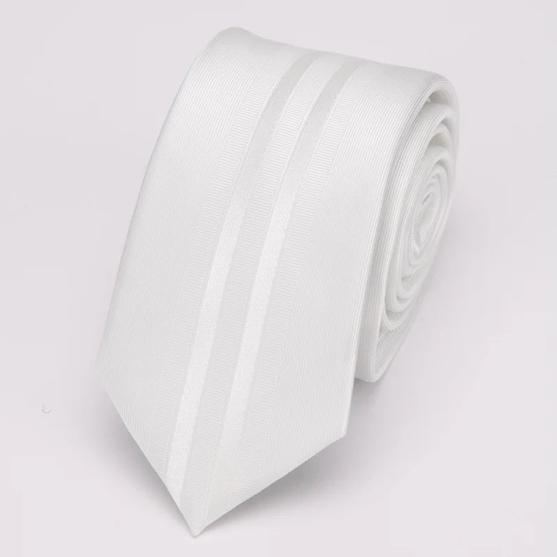 Mens Ties Luxurious Slim Necktie Stripe Tie for Men Business Wedding Jacquard Tie Male Dress Shirt Fashion Bowtie Gift Gravata