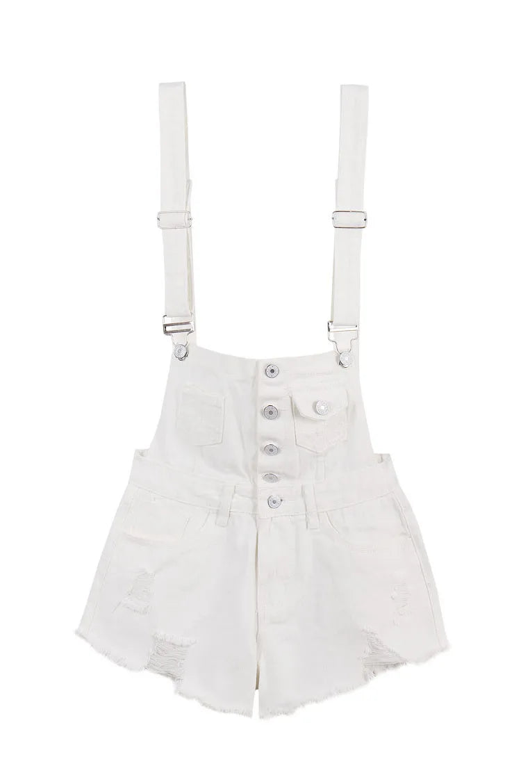 Women's Denim Overalls, Female Jumpsuit, Denim Rompers, Playsuit, Straps, Shorts, Fashion