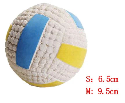 HOOPET Pet Dog Toy Balls Squeak Puppy Toys Interesting Tennis Football Tooth Cleaning Toys for Dogs