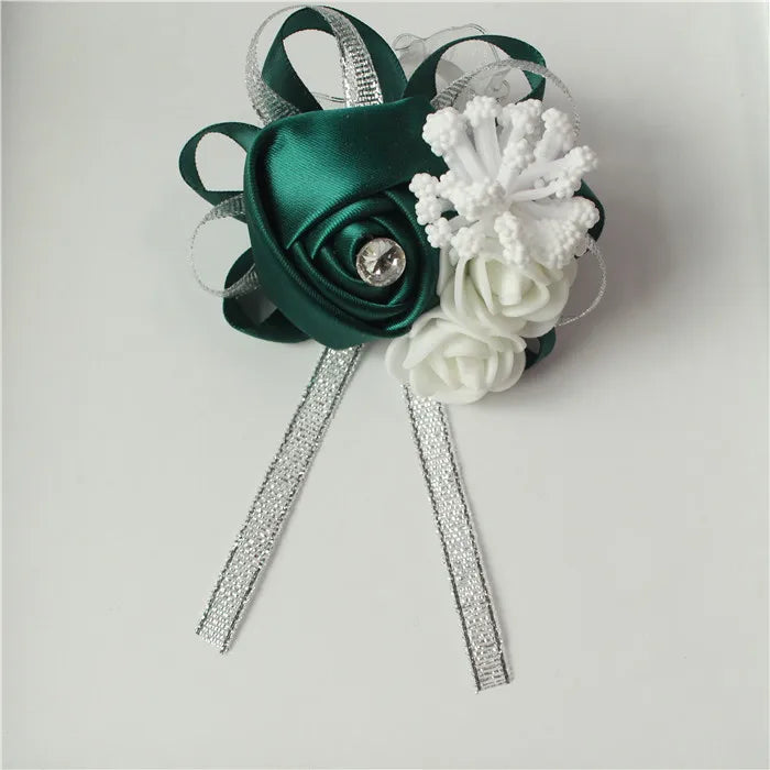 Lovegrace Wrist Corsages Bracelet Rose Artificial Flowers on the Wrist Bridesmaids Bracelet Marriage Bridal Hand Flower Wedding