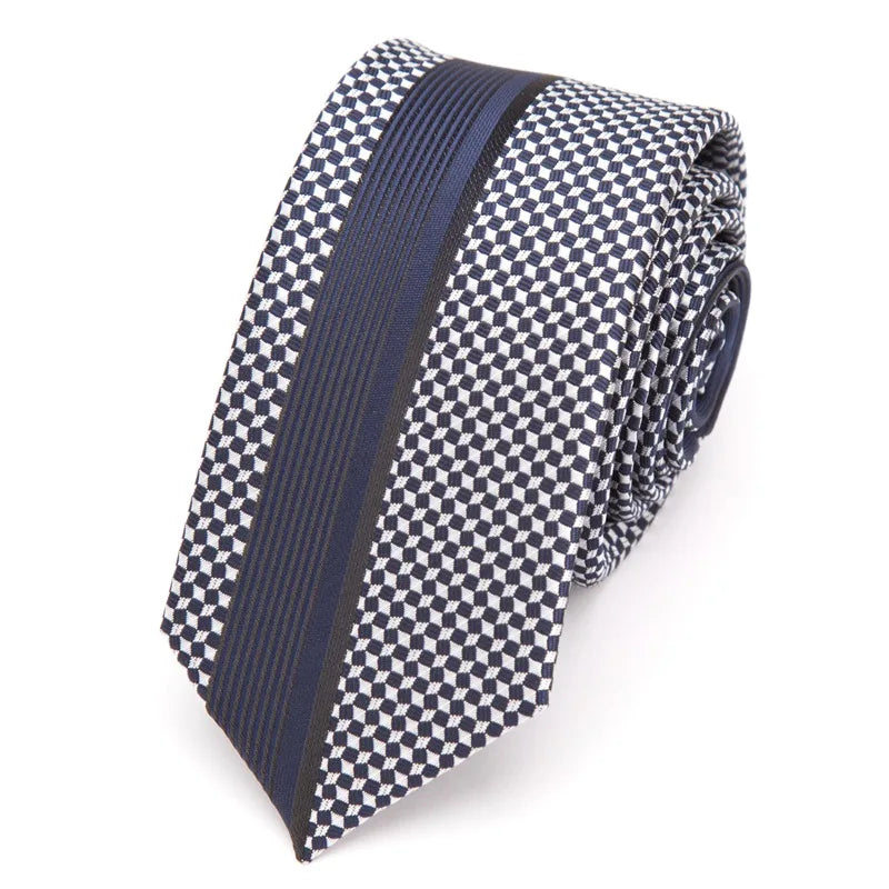 Mens Ties Luxurious Slim Necktie Stripe Tie for Men Business Wedding Jacquard Tie Male Dress Shirt Fashion Bowtie Gift Gravata