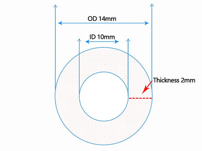 2pcs/Lots BYKSKI PMMA / PETG Hard Tube ( OD12mm / OD14mm / OD16mm ) + 2mm Thickness + 50cm Length Transparent Rigid Pipe