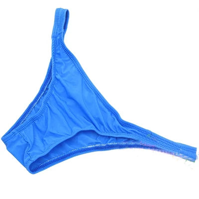 Ice Silk Men's Bikini Underwear Low-waist Male Panties Sexy Translucent  Briefs 16 Colors