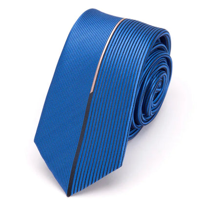 Mens Ties Luxurious Slim Necktie Stripe Tie for Men Business Wedding Jacquard Tie Male Dress Shirt Fashion Bowtie Gift Gravata