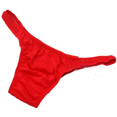 Ice Silk Men's Bikini Underwear Low-waist Male Panties Sexy Translucent  Briefs 16 Colors