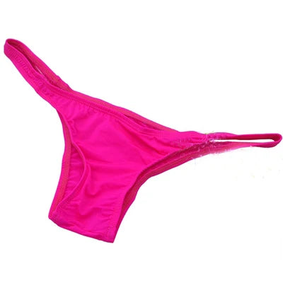 Ice Silk Men's Bikini Underwear Low-waist Male Panties Sexy Translucent  Briefs 16 Colors