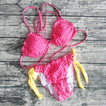 2019 new Women Floral Padded Bikini Swimwear Monokini Bikinis Set Bathing Suit Swimsuit Beachwear Summer