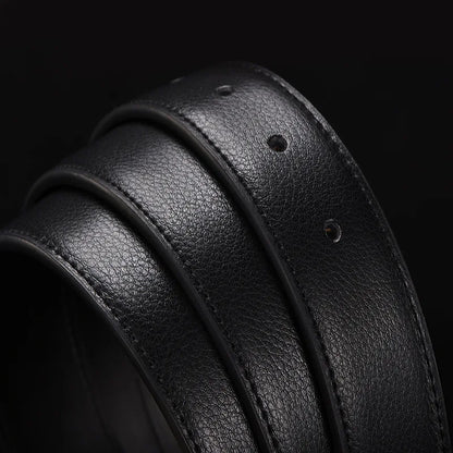 Male Automatic Buckle Belts No Buckle Belt Men Fashion Casual High Quality Belt Male Genuine Leather Luxury Brand Waistband