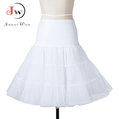 Tutu Skirt swing Rockabilly Petticoat Underskirt fluffy pettiskirt for Wedding Bridal Vintage 50s Audrey hepburn Women Ball Gown