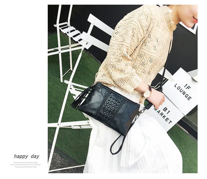 Fashion Tassel Women's Bags Luxury Fringed Handbags Leather Women Messenger Bag For Girls Crossbody Bag Females Clutches