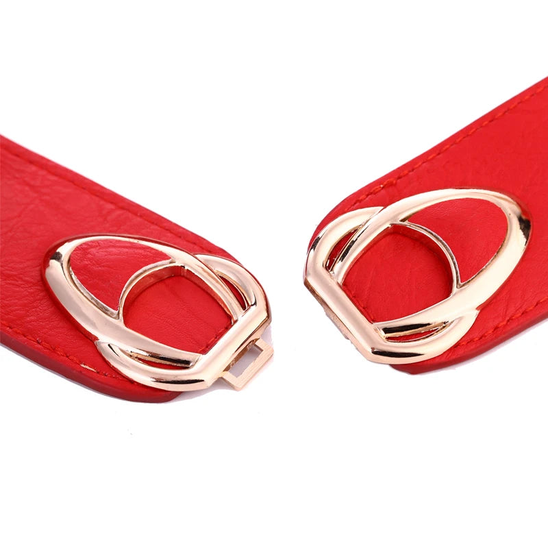 Women's Elastic Stretch Belt with Clasp Alloy Buckle Waist Cinching Waistband Fashion Waist Cinch 4.0cm Wide