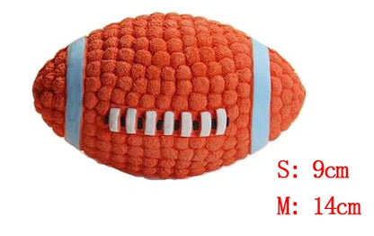 HOOPET Pet Dog Toy Balls Squeak Puppy Toys Interesting Tennis Football Tooth Cleaning Toys for Dogs