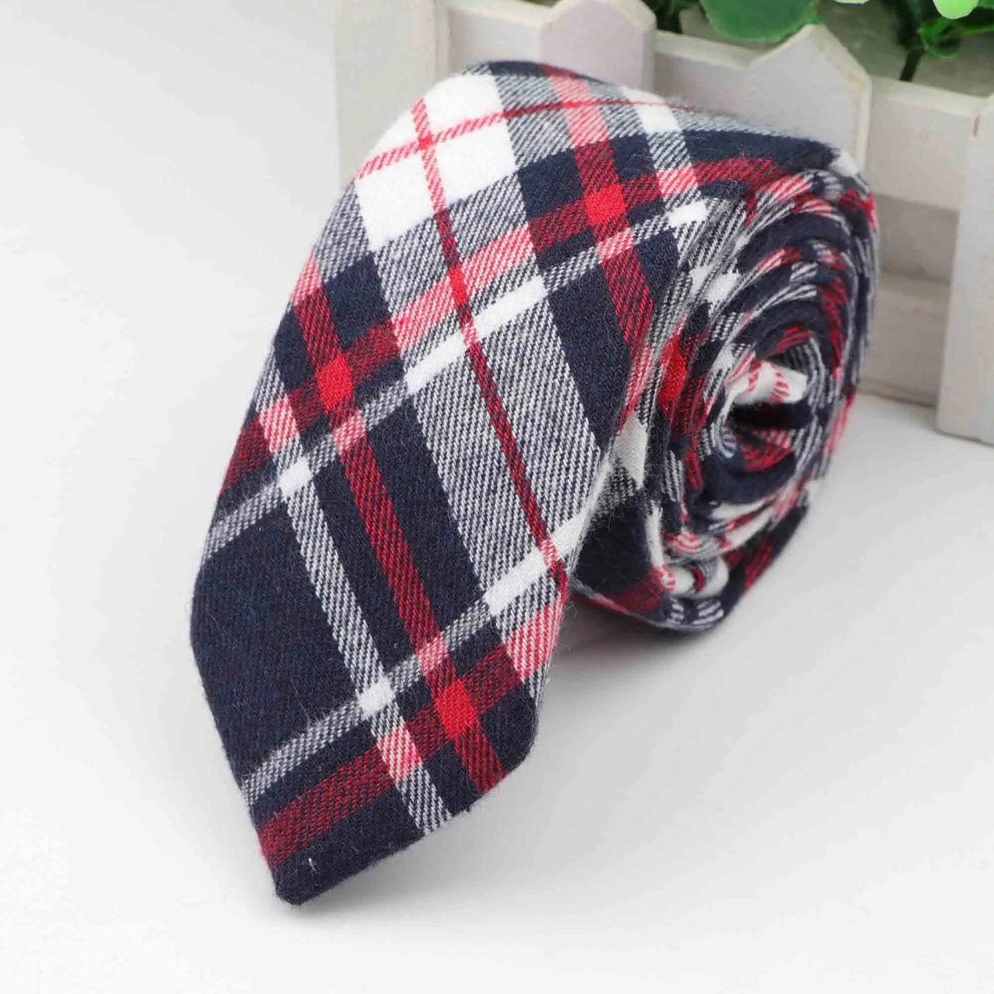 Fashion Tie Classic Men's Plaid Necktie Casual Tartan Suit Bowknots Ties Male Cotton Skinny Slim Ties Colourful Cravat