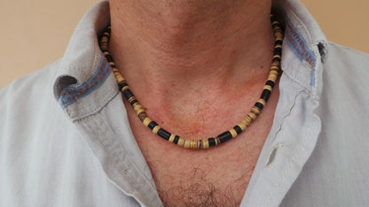 Mens Beaded necklace Necklace African Necklace Surfer necklace Mens necklace