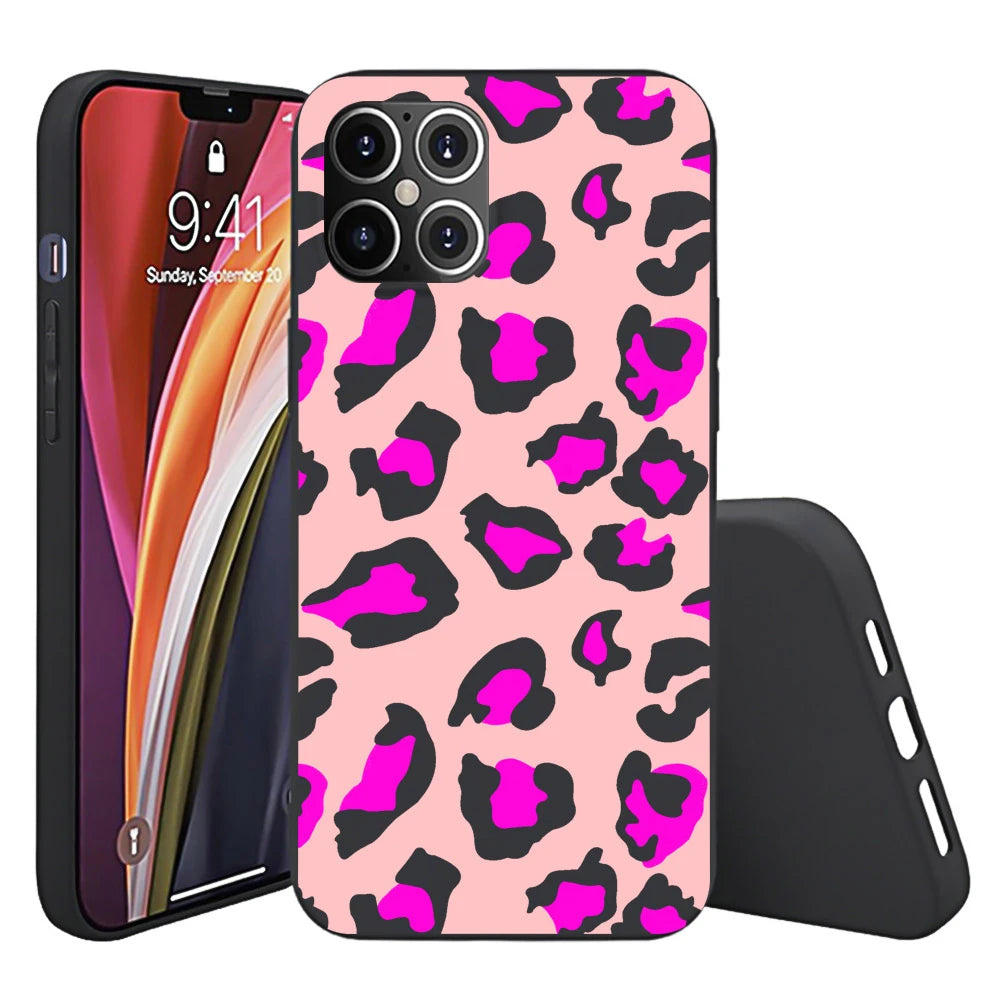 Luxury Green Camouflage TPU Mobile Phone Case for iPhone 13 PRO MAX Soft Matte Finish Shockproof PC Material Packaged