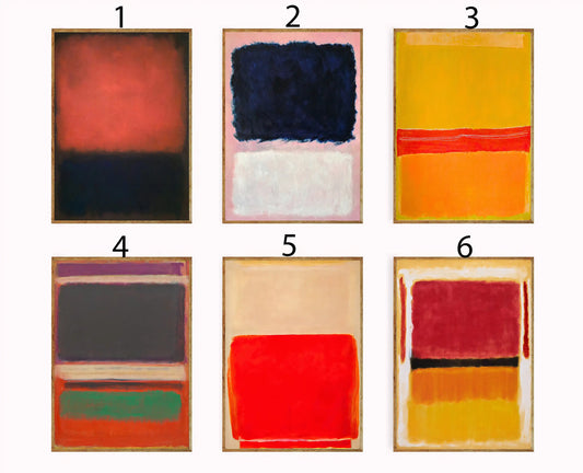 Wall Decor, Mark Rothko Poster Sets, Rothko Print, Abstract Art, Abstract Print, Vintage Art, Minimalist Poster, Interior Design