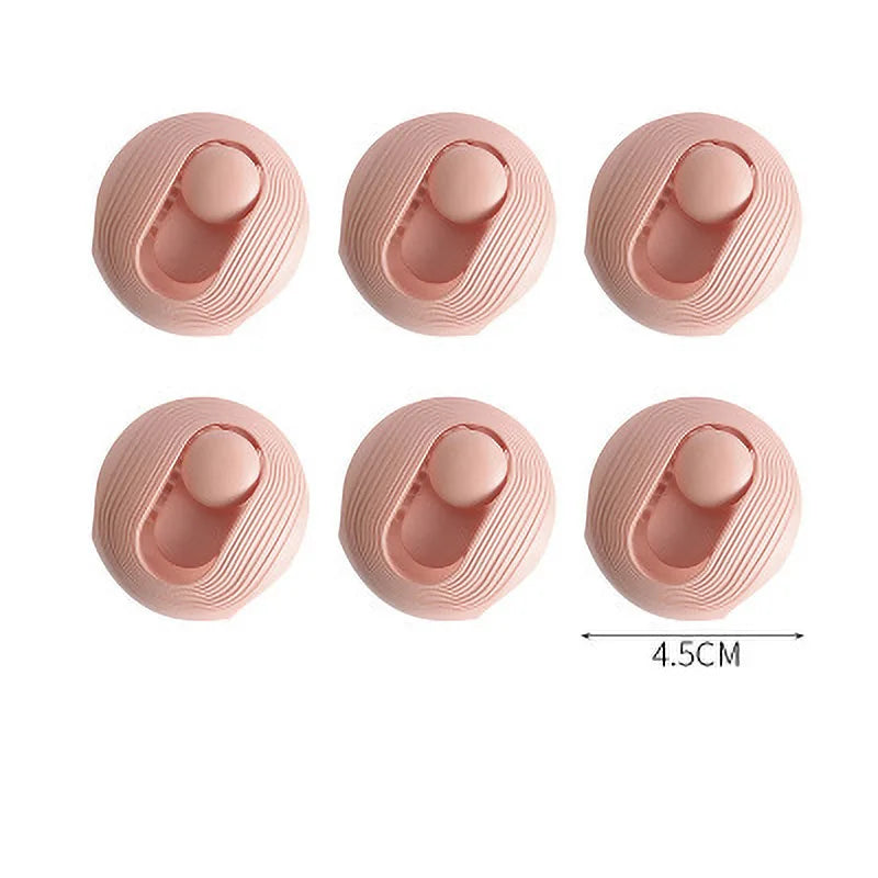 6Pcs Non Slip Gripper Round Shape Quilt Clips Blankets Fastener Bed Cover Duvet Sheet Quilt Plastic Fixer Garment Clips