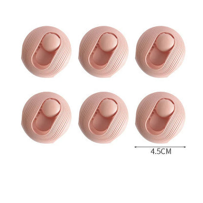 6Pcs Non Slip Gripper Round Shape Quilt Clips Blankets Fastener Bed Cover Duvet Sheet Quilt Plastic Fixer Garment Clips