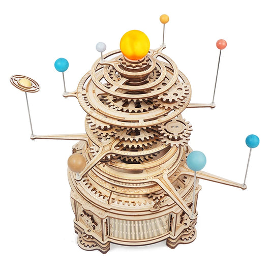 Robotime Rokr DIY-Bausatz ST001 Mechanisches Planetarium 3D-Holzpuzzle für Dropshipping