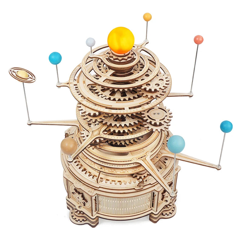 Robotime Rokr DIY-Bausatz ST001 Mechanisches Planetarium 3D-Holzpuzzle für Dropshipping