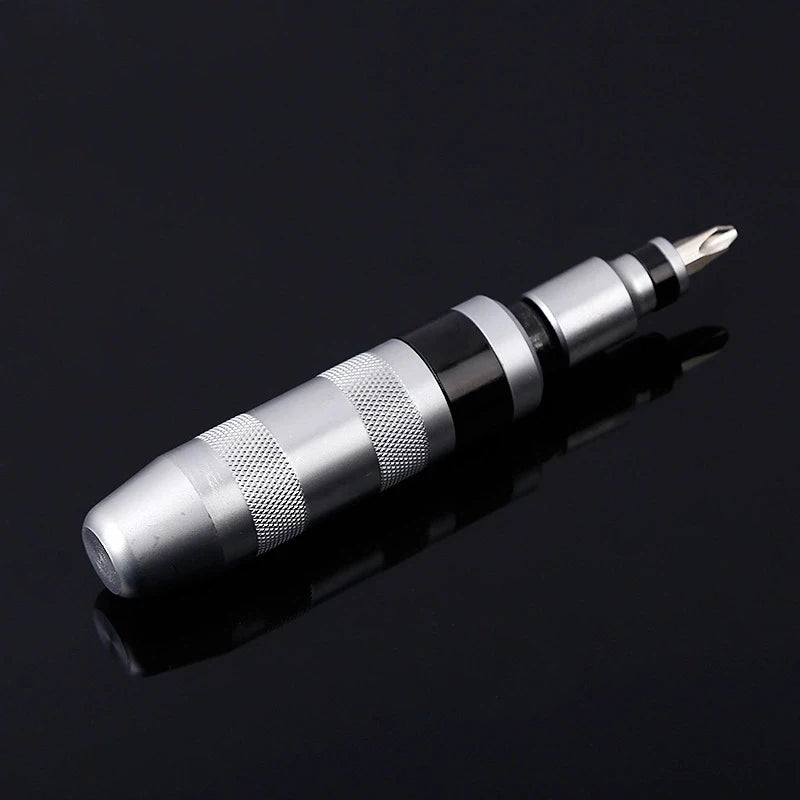 7PCS Impact Screwdriver Set Portable Heavy Duty Shock Screw Driver Chisel Bits Tools Socket Kit With Non-Slip Handle