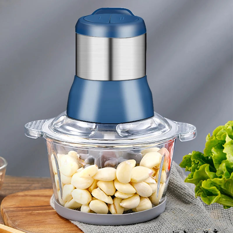 Multfunctional Garlic Peeler Household Electric Meat Grinder Garlic Shredder  Fruit and Vegetable Chopper Kitchen Tool