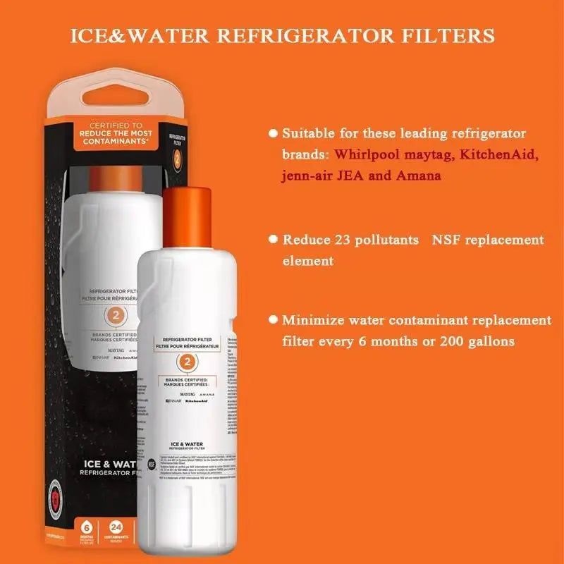 Refrigerator Water Filter 2, EDR2RXD1, Pack of 2