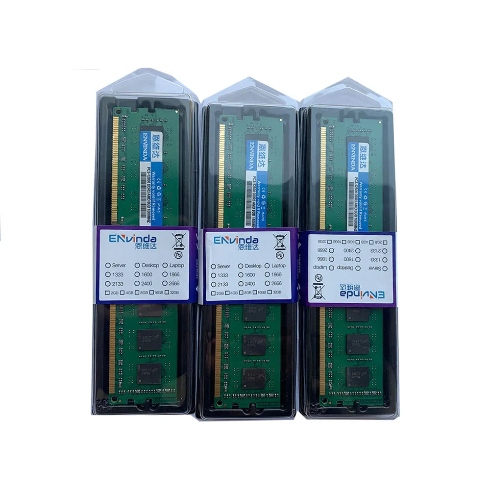 ENVINDA DDR4 RAM 8GX2 16GX2 3200MHz RAM 32G 16G Dual Channel DIMM Memoria NO Support AMD CPU Ram 1.35V DDR4 RGB RAM for Desktop