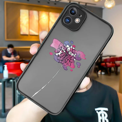 High Quality Rose Butterfly Design Luxury Mobile Phone Case for iPhone 15 Pro Max Shockproof Matte Finish Made TPU PC