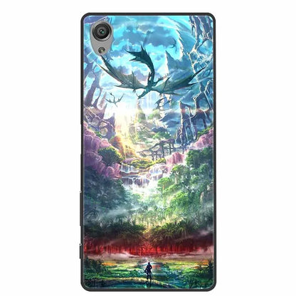 For Sony Xperia X Case F5121 Fashion Soft TPU Silicone Back Cases for Sony Xperia X Cover Protective Funda XperiaX Cartoon F5122