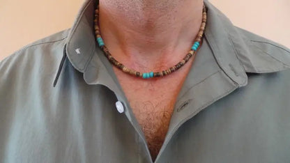 Mens Beaded necklace Necklace African Necklace Surfer necklace Mens necklace
