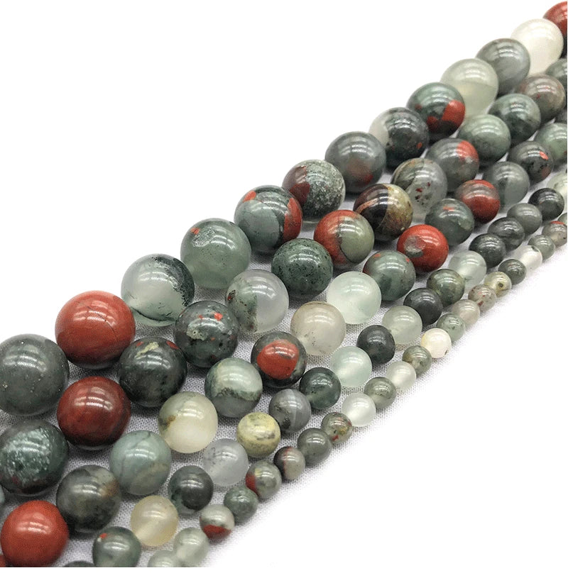 Silver Lion Head Gemstone Beads Stretch Bracelet for Women Men Handmade Crystal Beaded Elastic Healing Power Stone Jewelry
