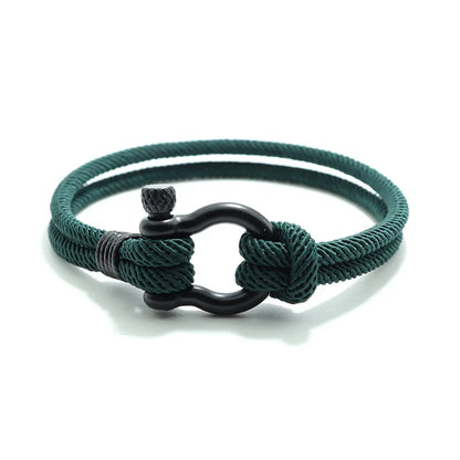 Noter Unique Outdoor Mountaineering String Bracelet For Men High Quality 4mm Cord Chain Wrap Braslet Leisure Wrist Accessories