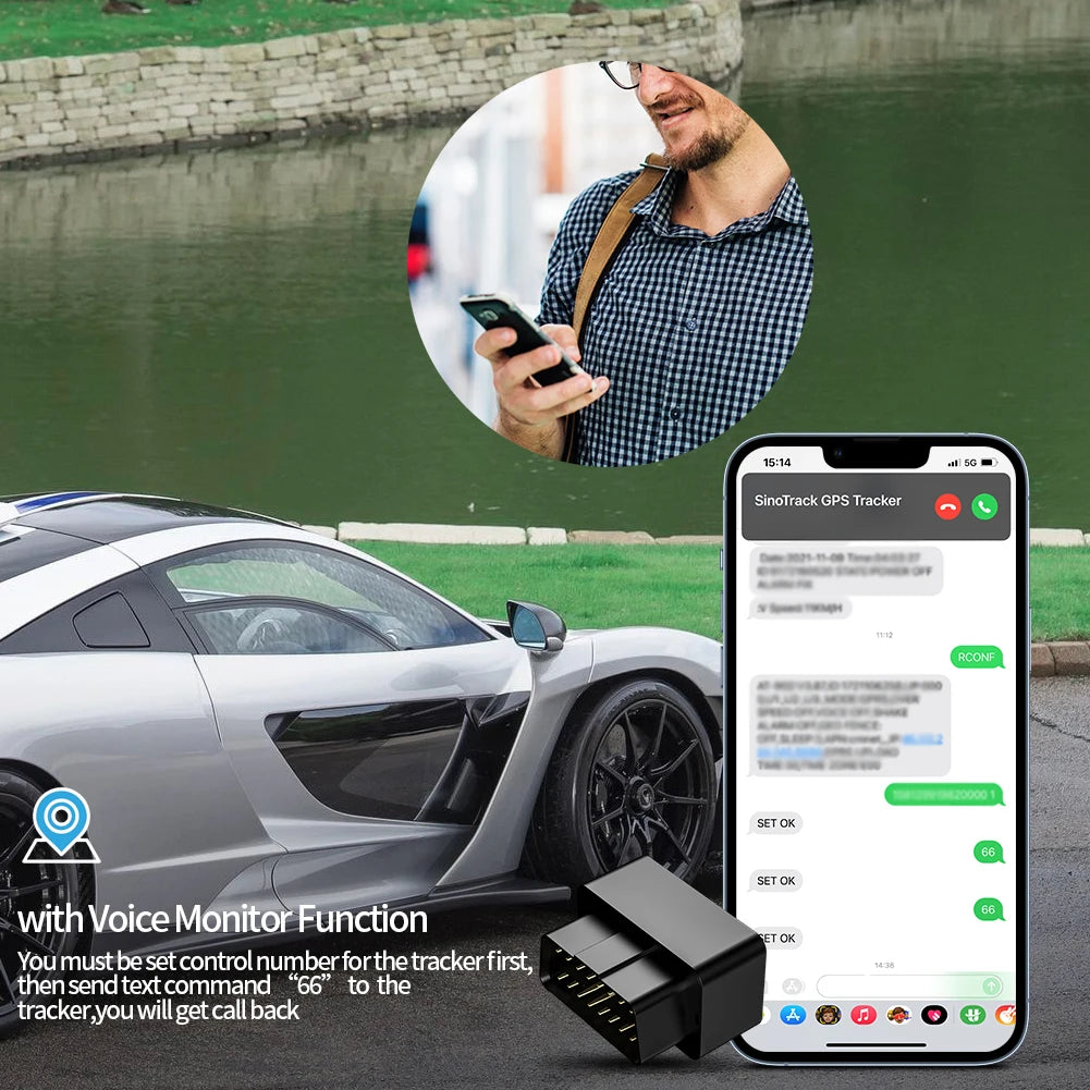 New Mini  16PIN OBD II Plug Play Car GSM ST-902A Tracking Device OBD GPS TrackerGPS locator with online Software IOS Andriod APP