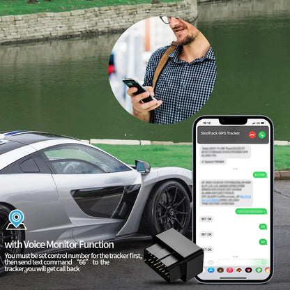 New Mini  16PIN OBD II Plug Play Car GSM ST-902A Tracking Device OBD GPS TrackerGPS locator with online Software IOS Andriod APP