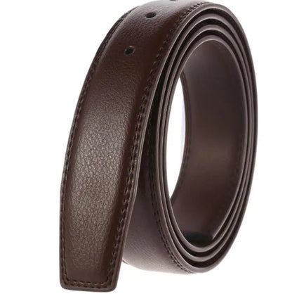 Male Automatic Buckle Belts No Buckle Belt Men Fashion Casual High Quality Belt Male Genuine Leather Luxury Brand Waistband