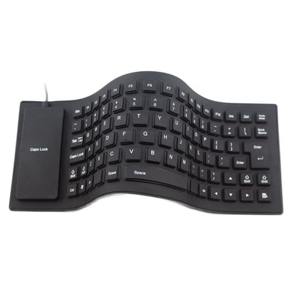Gaming Keyboard 85-key Silicone Mute Soft Keyboard  Folding Waterproof Keyboard Portable Mini Wired Keyboard Computer Keyboard