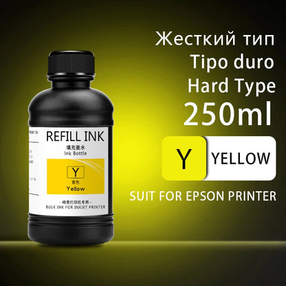 250 ml UV-härtende Tinte für Epson XP600, TX800, XP-600, TX-800, L800, L805, L1800, R290, R300, 1390, 1400, 1410, 1430, DX5, DX7, DX10 UV-Drucker