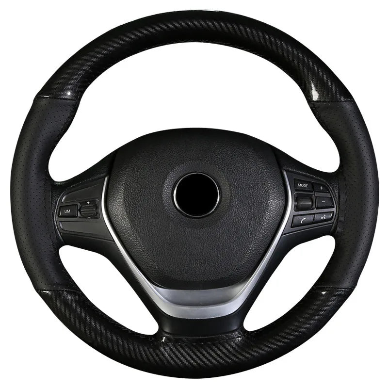 Steering Cover 38cm Soft Anti Slip DIY Hand Sewing Wear-resistant Car Steering-Wheel Braid With Needles Thread